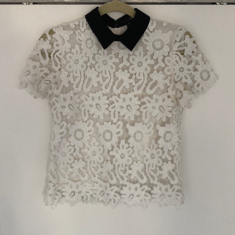 Aqua Lace Top